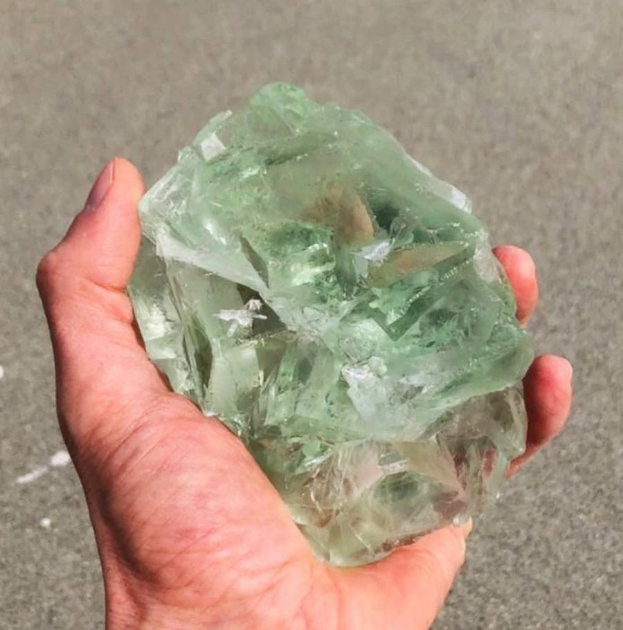 Natural Green Fluorite Crystal